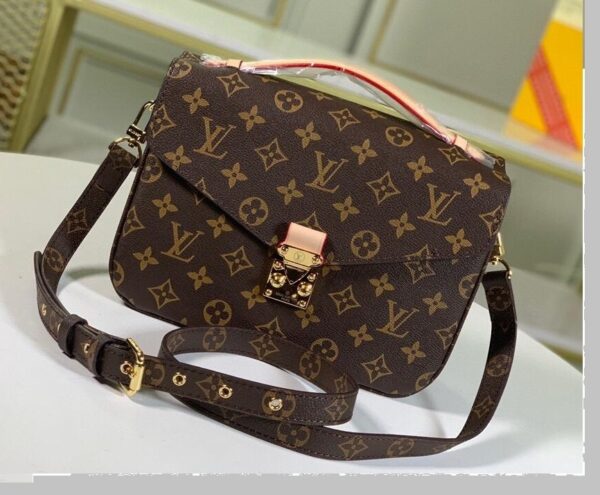LV Shoulder Bag Pochette Metis Monogram Canvas Shoulder Bag Leather - Image 6