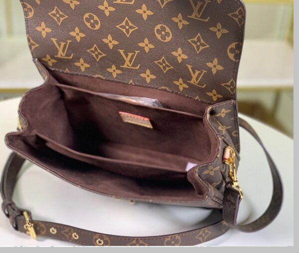 LV Shoulder Bag Pochette Metis Monogram Canvas Shoulder Bag Leather - Image 7