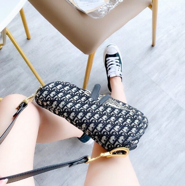 Christian Dior Oblique Saddle Bag CD - Image 3