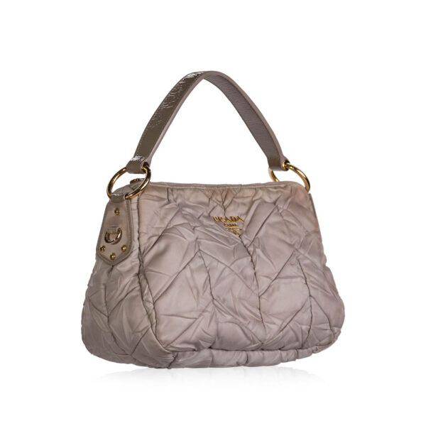 Prada Tessuto Quilted Hobo Handbag - Image 2