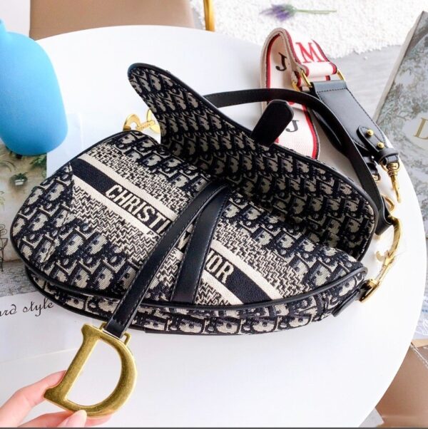 Christian Dior Oblique Saddle Bag CD - Image 5