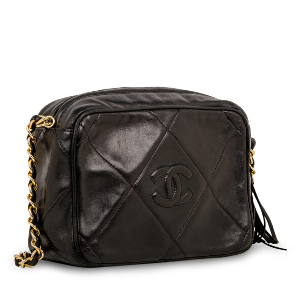 Chanel Vintage Lambskin Tassel Bag - Image 2