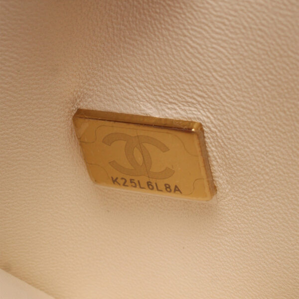 Chanel White Coco Top Handle - Medium - Image 9