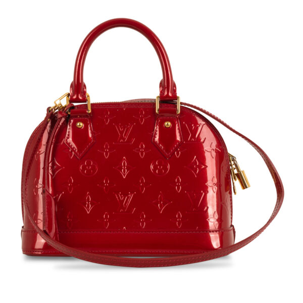 Louis Vuitton Alma BB - Red Vernis - Image 7