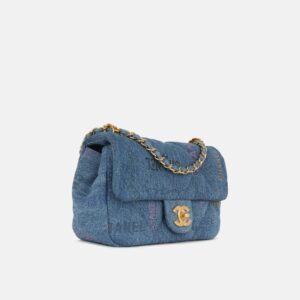 Chanel Small Flap Bag - Denim Logo