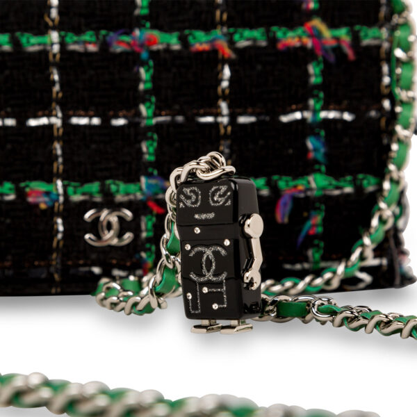 Chanel WOC - Tweed Robot Wallet on Chain - Image 12