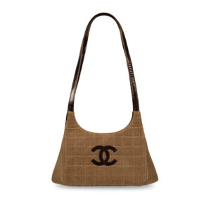 Chanel Vintage Corduroy Shoulder Bag