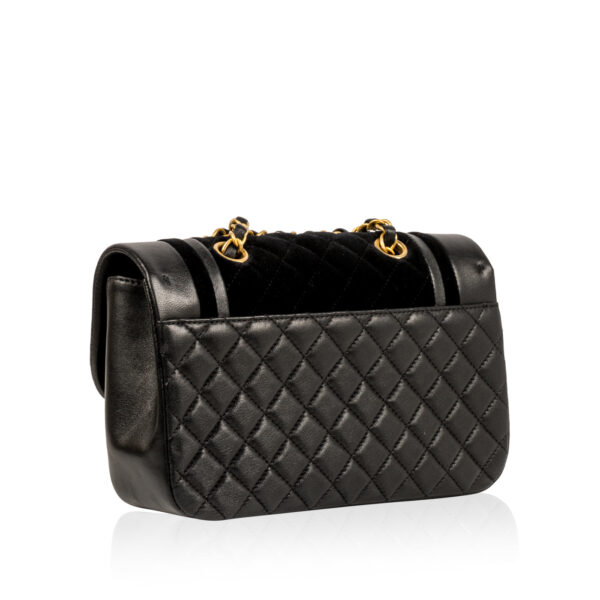 Chanel Velvet/Lambskin Flap Bag - Image 2