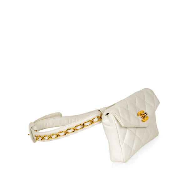 Chanel Vintage Bum Bag - White - Image 11