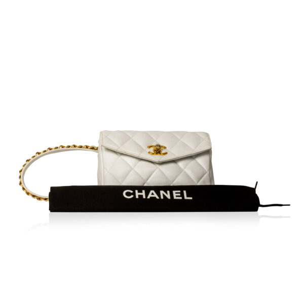 Chanel Vintage Bum Bag - White - Image 13