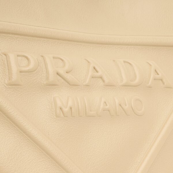 Prada Triangle Crossbody - Beige - Image 6