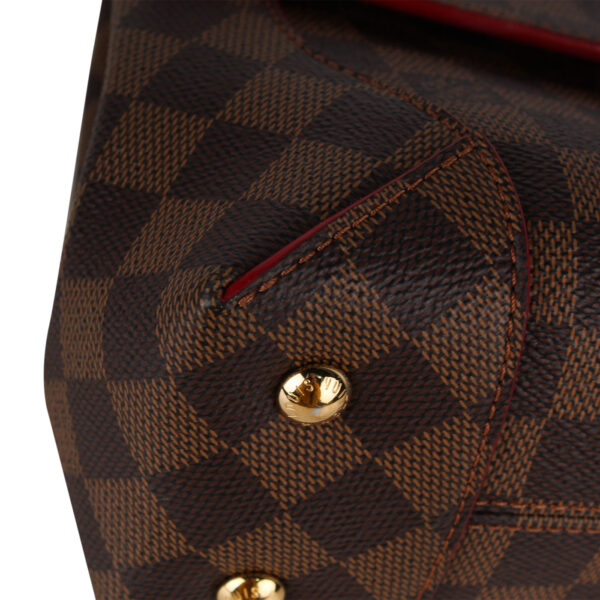 Louis Vuitton Caissa Clutch Cerise - Damier Ebene - Image 5