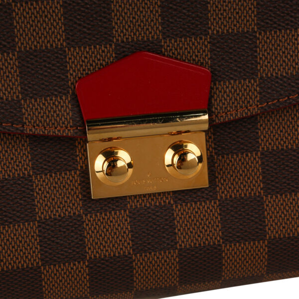 Louis Vuitton Caissa Clutch Cerise - Damier Ebene - Image 6