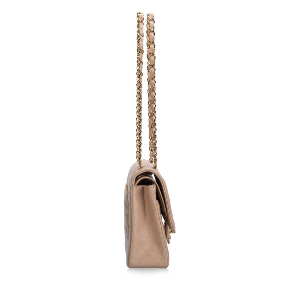 Chanel Beige Caviar Classic Flap Bag - Image 3