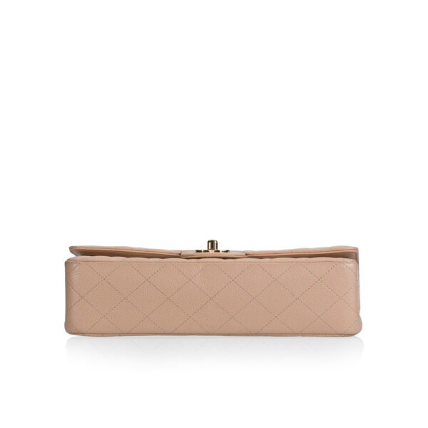 Chanel Beige Caviar Classic Flap Bag - Image 4