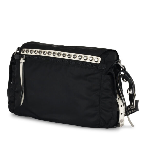 Prada Studded Vela Messenger Bag - Image 2