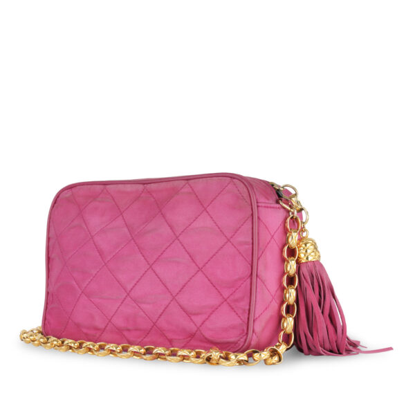 Chanel Vintage Camera Tassel Bag - Image 2