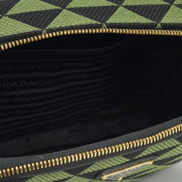Prada Symbole Embroidered Fabric Bag - Image 3