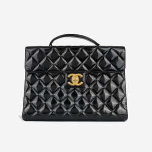 Chanel Vintage Portfolio Briefcase - Black Patent