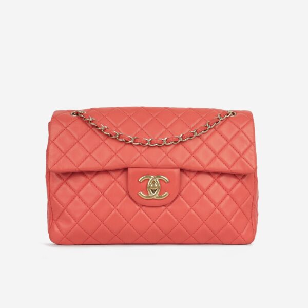 Chanel XL Maxi Flap - Coral - Image 8